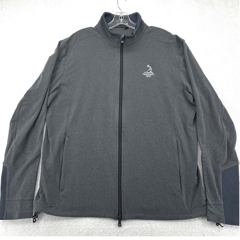 Greyson X Pinehurst 1895 Mens Golf Jacket XL Gray Full Zip Performance